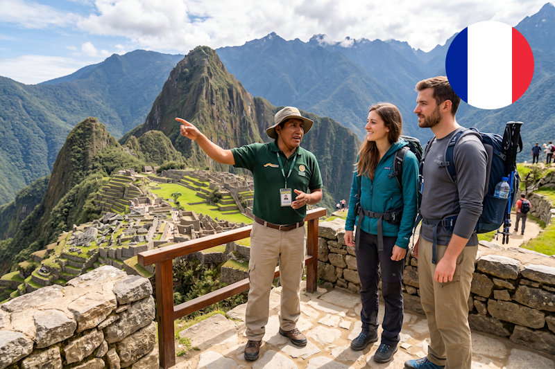 Machu Picchu Guide in French