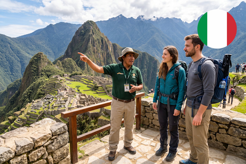 Machu Picchu Guide in Italian